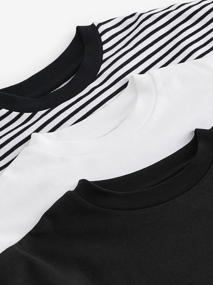 Einfarbig - Boxy T-Shirts 3 Pack (3-16yrs) - Image 6 of 6