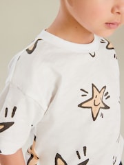 White Star All-Over Print 100% Cotton Short Sleeve T-Shirt (3mths-7yrs) - Image 3 of 6