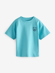 Blue/Orange Short Sleeve T-Shirts 5 Pack (3mths-7yrs) - Image 5 of 7