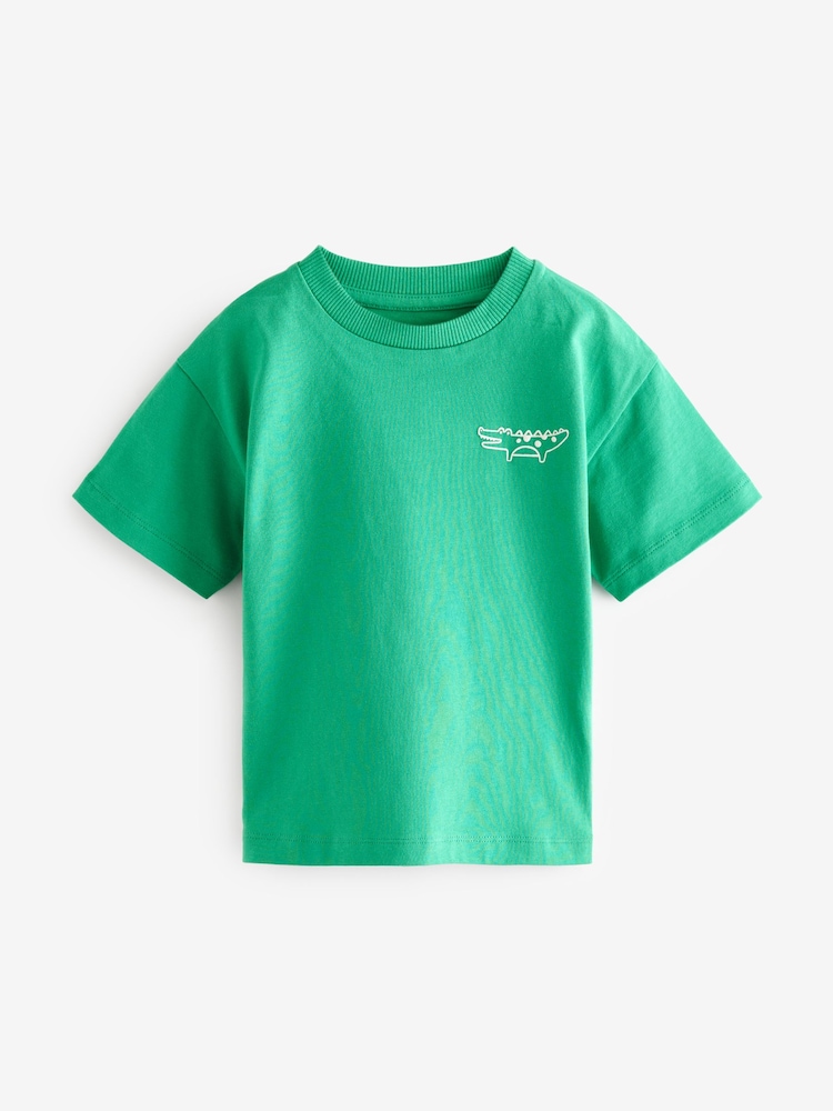 Bleu/Orange - T-shirt Manches courtes 5 Pack (3mois-7ans) - Image 6 of 7