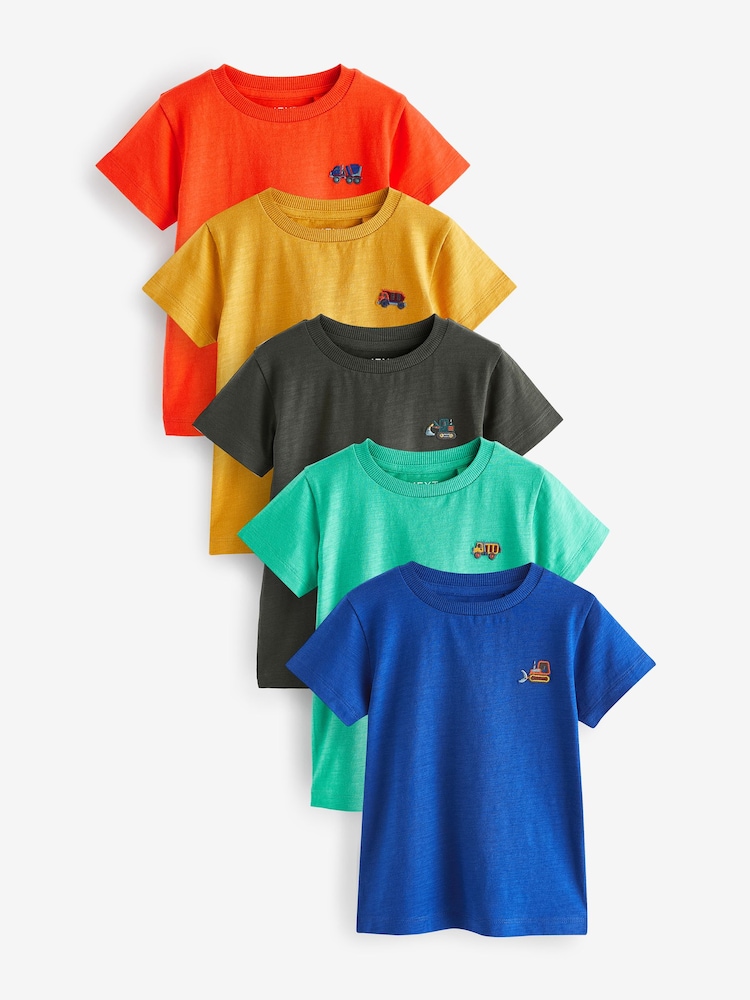 Rojo/verde - Pack de 5 camisetas de manga corta (3 meses-7 años) - Imagen 1 de 8 Rojo/verde - Pack de 5 camisetas de manga corta (3 meses-7 años) - Imagen 1 de 8