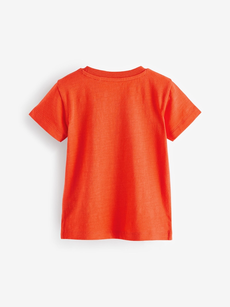 Rouge/vert - T-shirt Manches courtes 5 Pack (3mois-7ans) - Image 3 of 8