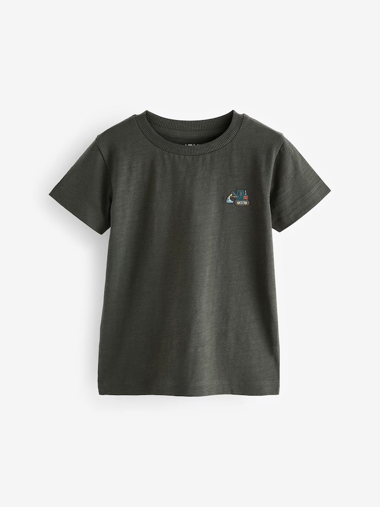 Rouge/vert - T-shirt Manches courtes 5 Pack (3mois-7ans) - Image 5 of 8
