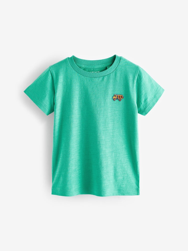 Rouge/vert - T-shirt Manches courtes 5 Pack (3mois-7ans) - Image 6 of 8