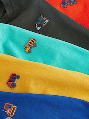 Red/Green Short Sleeve T-Shirts 5 Pack (3mths-7yrs) - Image 9 of 9