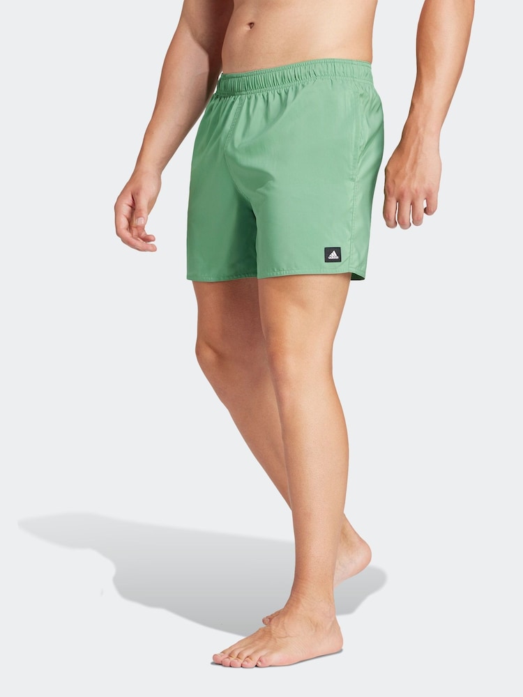 Grön - Adidas Solid CLX klassiska simshorts - Bild 1 av 7