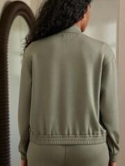 Khaki Green Bomber Jacket - Image 4 of 8