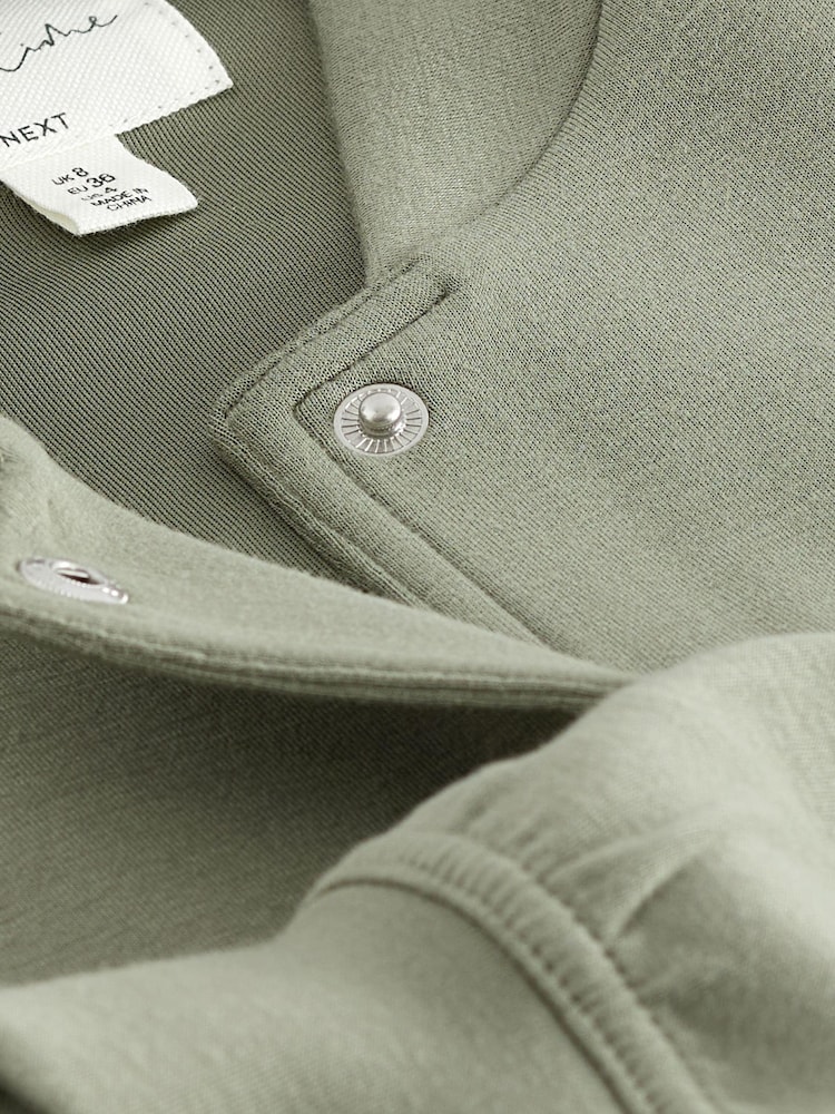 Khaki Green Bomber Jacket - Image 8 of 8