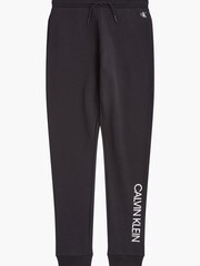 Calvin Klein Black Boys 100% Cotton Institutional Logo Sweatpants - Image 5 of 5