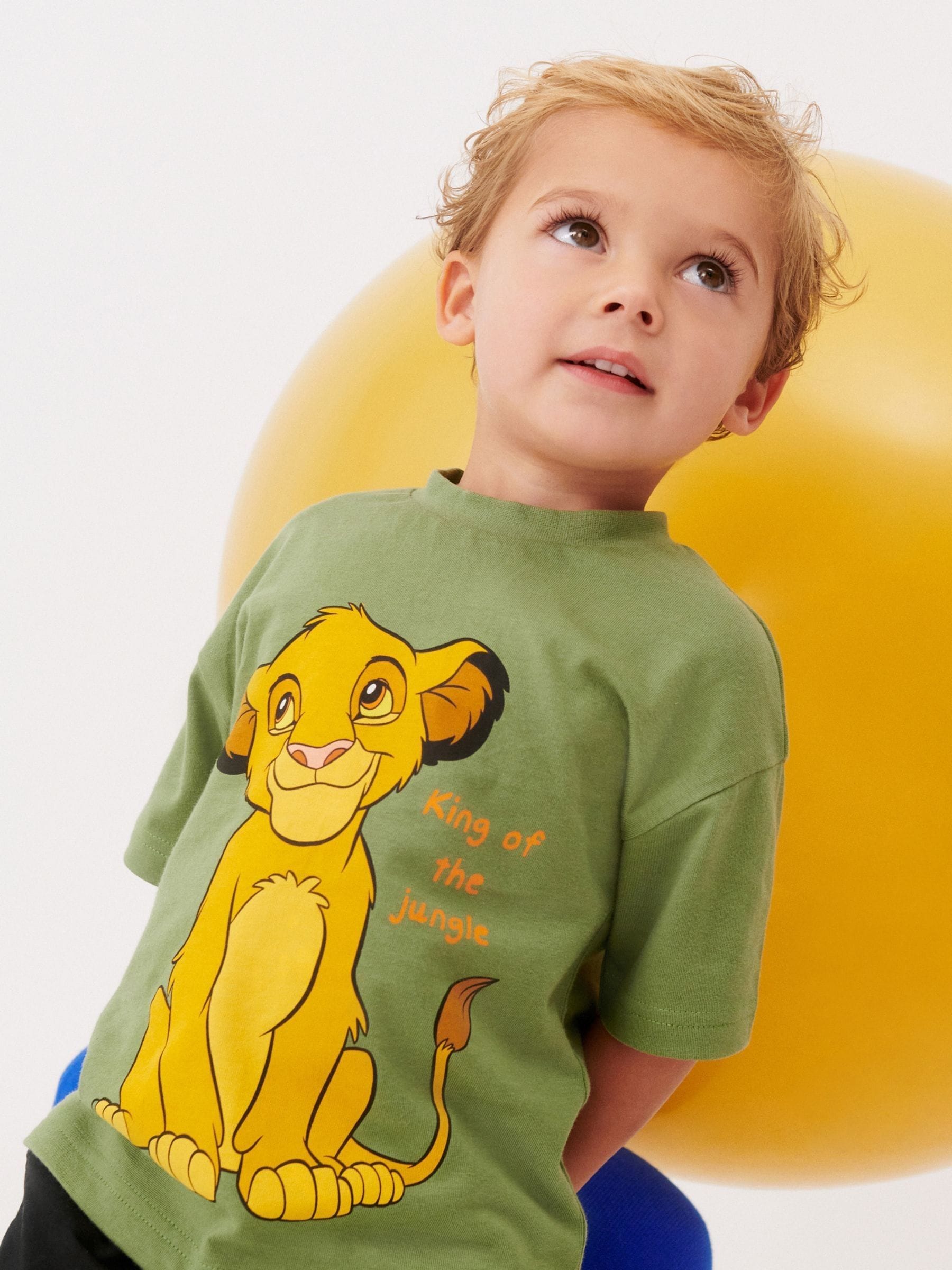 Green Simba Lion King Short Sleeve 100 Cotton T Shirt 6mths 8yrs