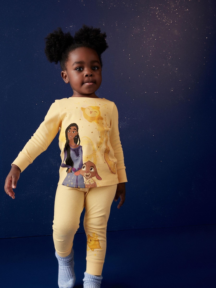 Yellow Disney Wish Asha Pyjamas (9mths-10yrs) - Image 2 of 6