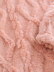 Pink Cable Hooded Blanket (3-16yrs) - Image 3 of 3