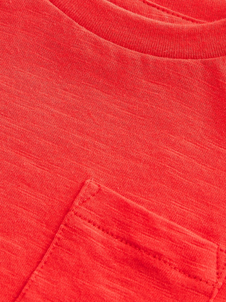 Red Short Sleeve Plain T-Shirt (3mths-7yrs) - Image 3 of 3