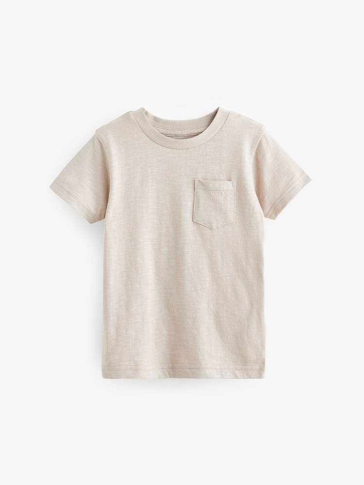 Cement Short Sleeve Plain T-Shirt (3mths-7yrs) - Image 1 of 3