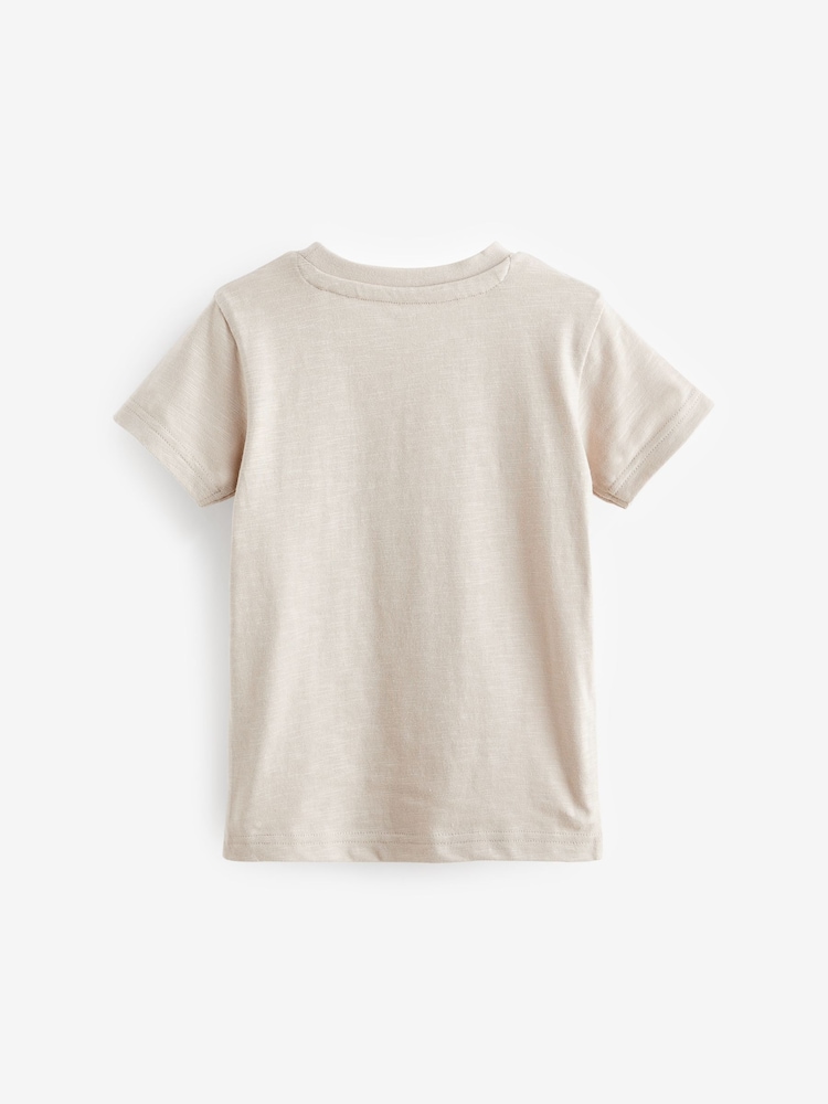 Cement Short Sleeve Plain T-Shirt (3mths-7yrs) - Image 2 of 3