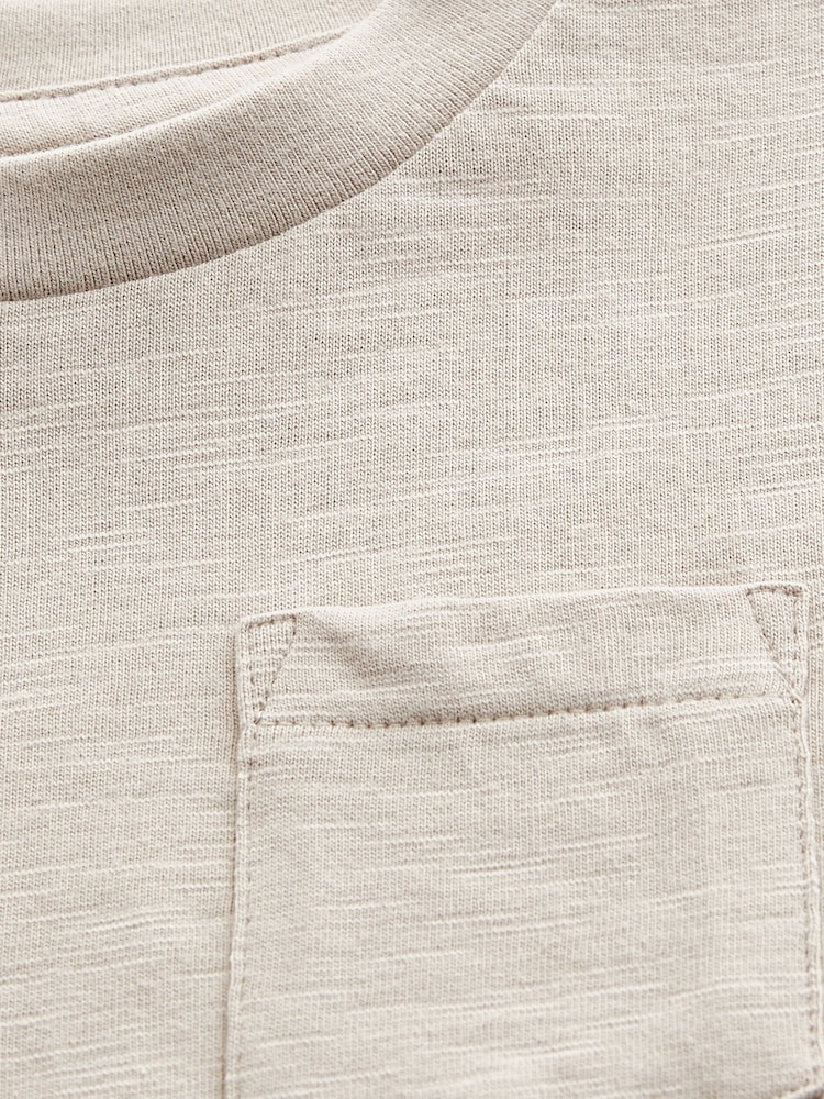 Cement Short Sleeve Plain T-Shirt (3mths-7yrs) - Image 3 of 3