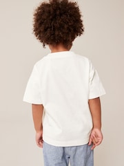 White Simple Short Sleeve T-Shirt (3mths-7yrs) - Image 3 of 7