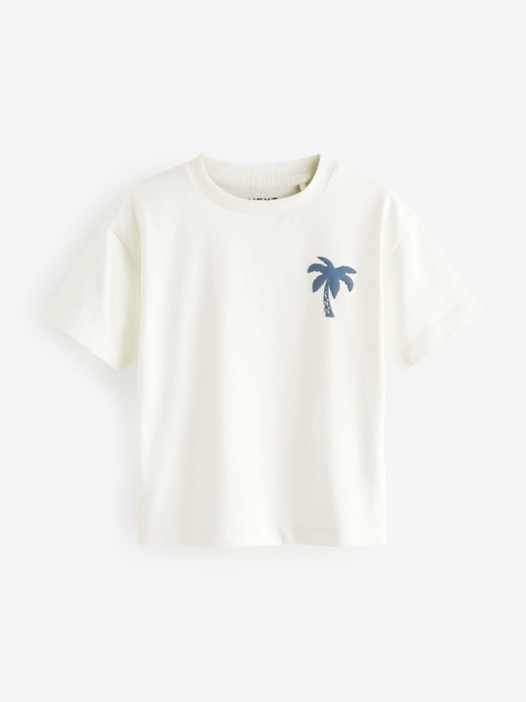 White Simple Short Sleeve T-Shirt (3mths-7yrs) - Image 5 of 7