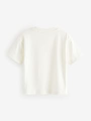 White Simple Short Sleeve T-Shirt (3mths-7yrs) - Image 6 of 7