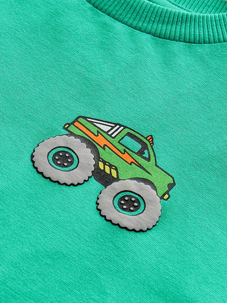 Green Back Print Short Sleeve T-Shirt (3mths-7yrs) - Image 5 of 5 Green Back Print Short Sleeve T-Shirt (3mths-7yrs) - Image 5 of 5