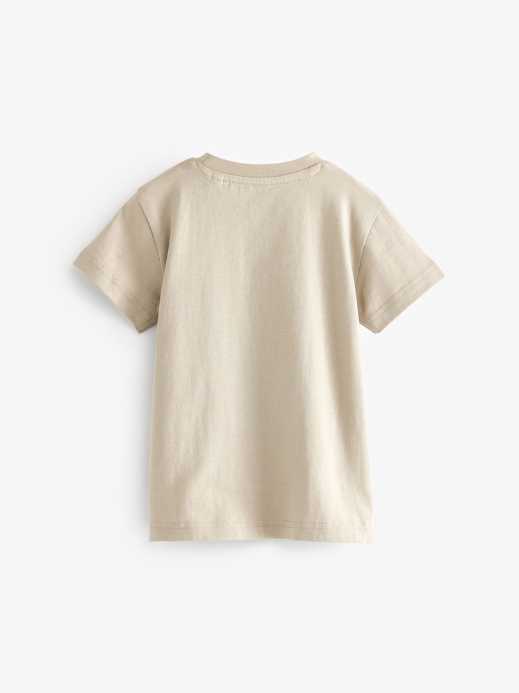 Neutral Dinosaur 100% Cotton Short Sleeve Character T-Shirt (3mths-7yrs) - Image 2 of 3