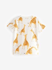 Gelb/Weiß - T-Shirt mit Allover-Print aus 100 % Baumwolle (3 Monate bis 7 Jahre) - Bild 2 von 3