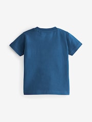 Yellow/Blue 100% Cotton Short Sleeve Character T-Shirts 3 Pack (3mths-7yrs) - Image 5 of 6