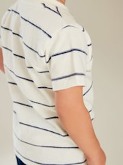Blue/Tan Textured Short Sleeve T-Shirt 4 Pack (3mths-7yrs) - Image 8 of 10