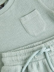 Minerals Textured Jersey Pocket T-Shirt and Shorts Set (3mths-7yrs) - Image 6 of 6
