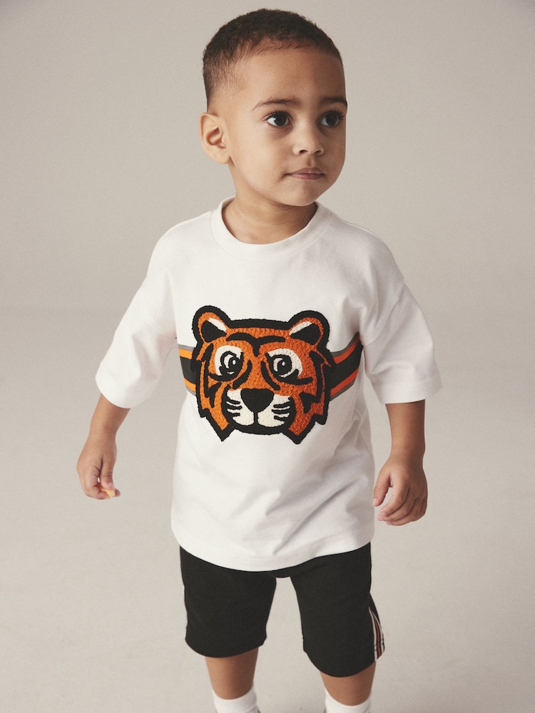 Monochrome T-Shirt And Shorts Set (3mths-7yrs) - Image 2 of 7