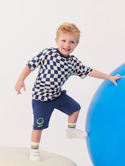 Blau - Set mit T-Shirt und Shorts aus 100 % Baumwolle (3M.–7J.) - Bild 1 von 6
