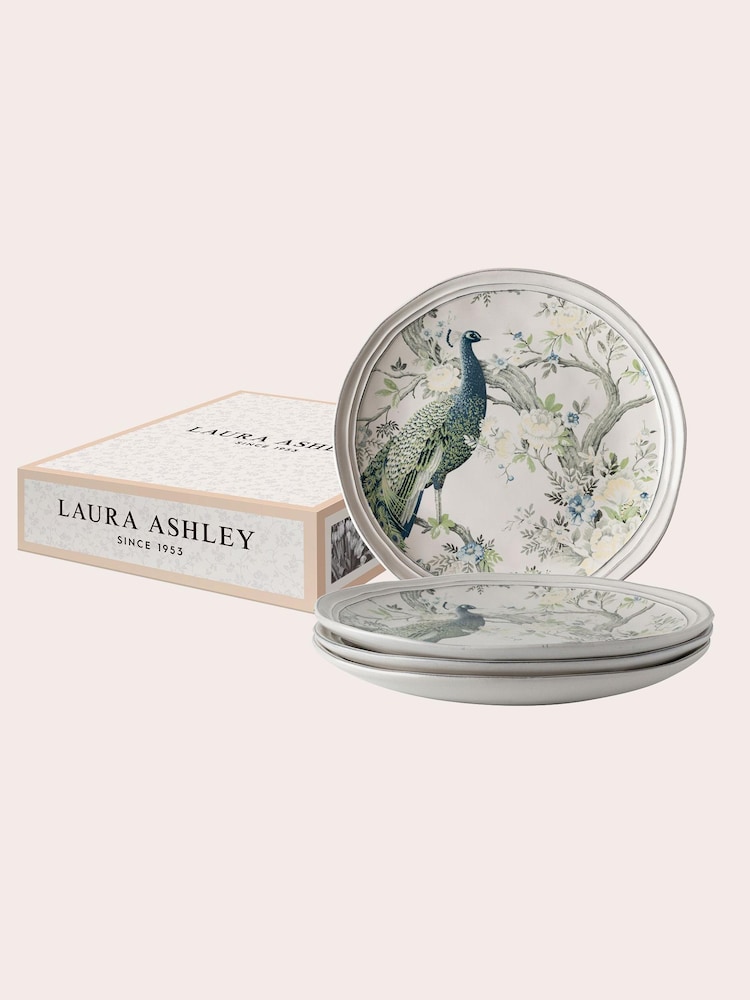 Laura Ashley Set of 4 Blue Belvedere 26cm Plates - Image 2 of 4