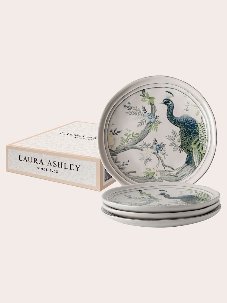 Laura Ashley Set of 4 Blue Belvedere 20cm Plates - Image 2 of 4