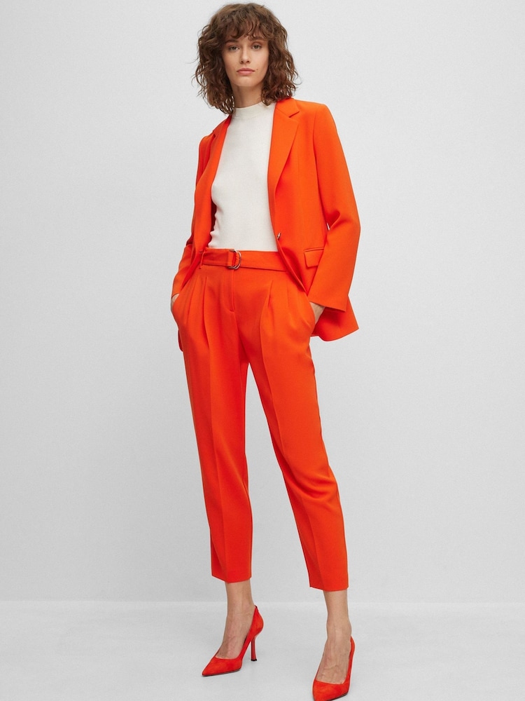 BOSS Orange Regular Fit Crease Resistant Japanese Crepe Blazer Jacket - Image 1 of 6