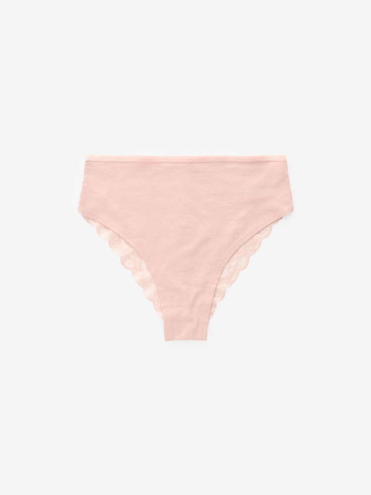 Blanc/Rose/Vert - Lot de 4 slips en dentelle - Image 8 of 9
