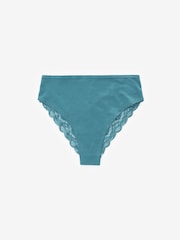 Blanc/Rose/Vert - Lot de 4 slips en dentelle - Image 9 de 9