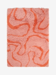 Rockett St George Pink Shaggy Berber Rug - Image 4 of 4