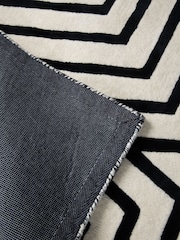 Rockett St George Black/Cream Studio Star Rug - Image 3 of 4