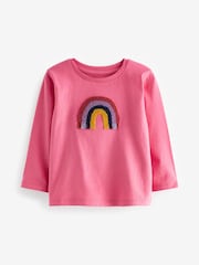 Multi Long Sleeve Cotton T-Shirts 4 Pack (3mths-7yrs) - Image 5 of 7
