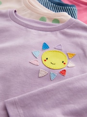 Multi Long Sleeve Cotton T-Shirts 4 Pack (3mths-7yrs) - Image 7 of 7