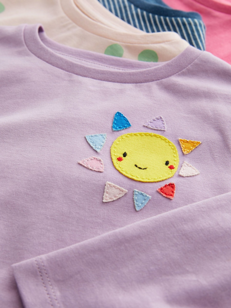 Mehrfarbig - Langärmlige T-Shirts im 4er-Pack aus 100 % Baumwolle (3 Monate bis 7 Jahre) - Bild 7 von 7 Mehrfarbig - Langärmlige T-Shirts im 4er-Pack aus 100 % Baumwolle (3 Monate bis 7 Jahre) - Bild 7 von 7