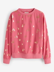 Coral Pink Foil Supersoft Cosy Pyjamas - Image 7 of 9