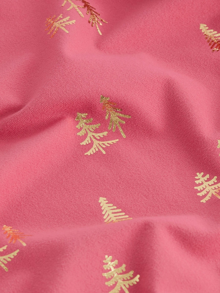 Coral Pink Foil Supersoft Cosy Pyjamas - Image 9 of 9