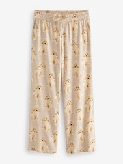 Ecru Cream Charlie Cockapoo Short Sleeve 100% Cotton Pyjamas - Image 9 of 10