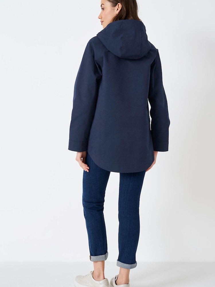 Crew Clothing Company Navy Blue Casual Casual Coat - Image 2 of 4