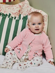 JoJo Maman Bébé Woodland 2-Piece Woodland Sleepsuit & Velour Jacket Set - Image 1 of 8