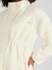 JoJo Maman Bébé Cream 2-in-1 Borg Maternity Jacket - Image 5 of 5
