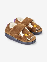 JoJo Maman Bébé Brown Kids' The Gruffalo Easy On Slippers - Image 1 of 5