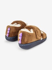 JoJo Maman Bébé Brown Kids' The Gruffalo Easy On Slippers - Image 3 of 5