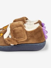 JoJo Maman Bébé Brown Kids' The Gruffalo Easy On Slippers - Image 5 of 5